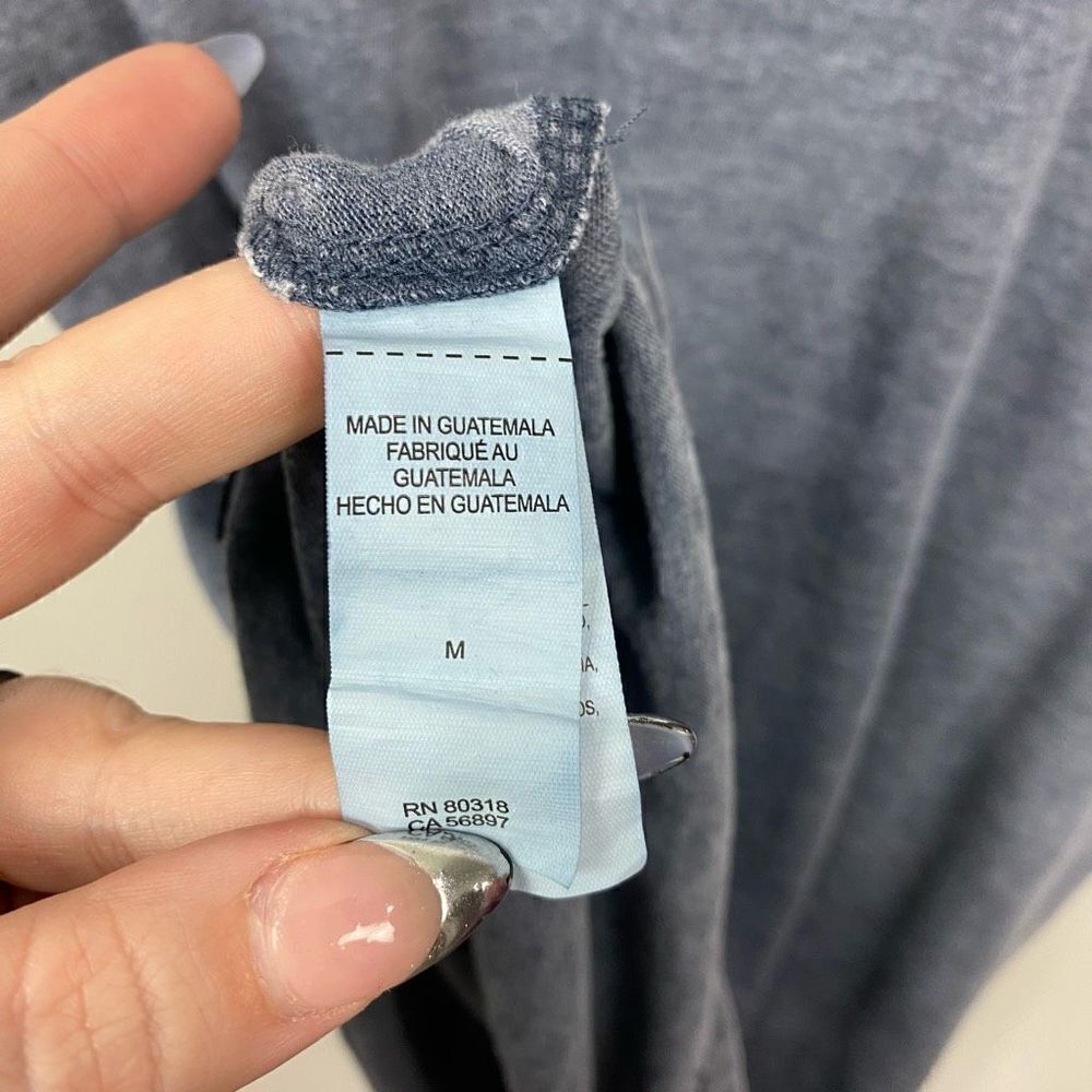 Lucky Brand Venice Burnout Navy Tee - Picture 4 of 5